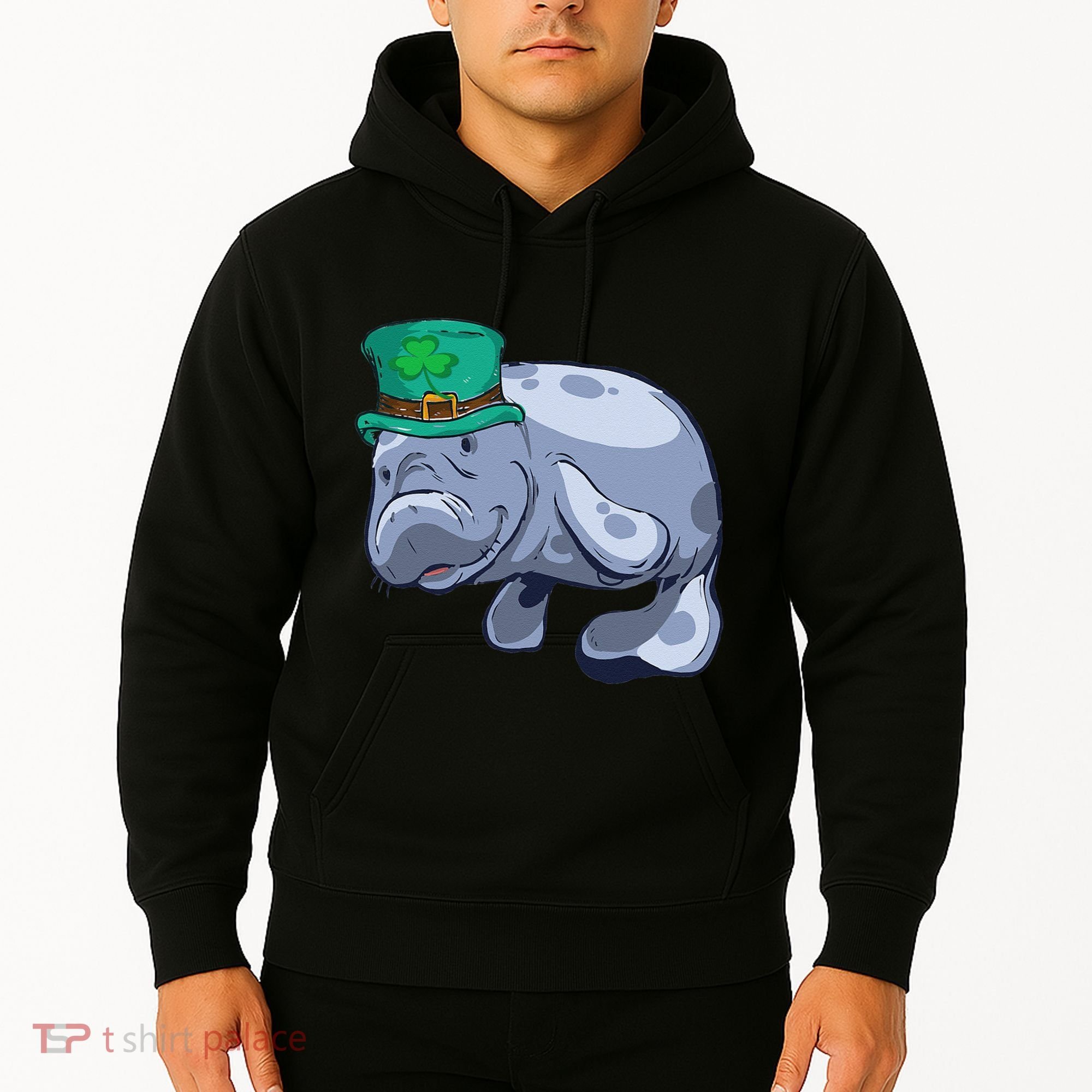 Manatee St. Saint Patrick's Day Women Funny Hoodie