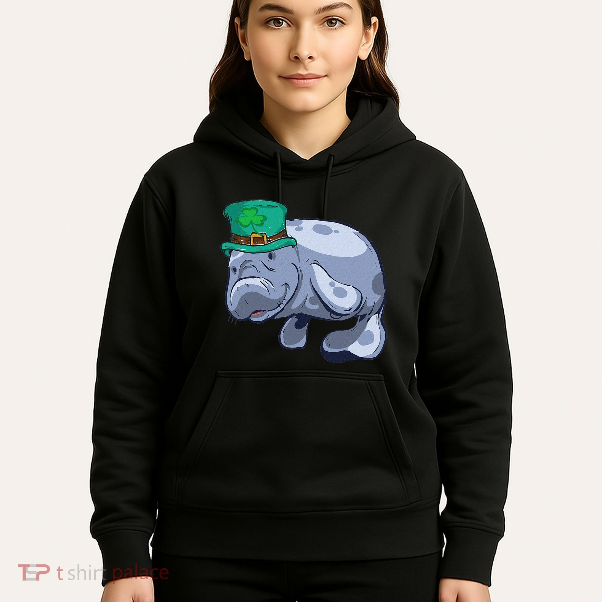 Manatee St. Saint Patrick's Day Women Funny Hoodie