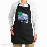 Manatee St. Saint Patrick's Day Women Funny Apron thumb 2