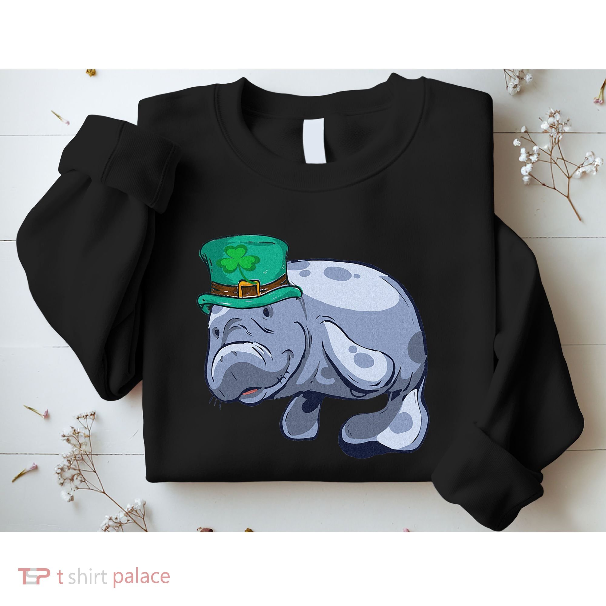 Manatee St. Saint Patrick's Day Women Funny Sweatshirt