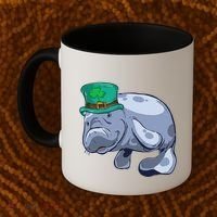 Manatee St. Saint Patrick's Day Women Funny Coffee Mug thumb 2