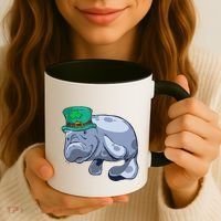Manatee St. Saint Patrick's Day Women Funny Coffee Mug thumb 3