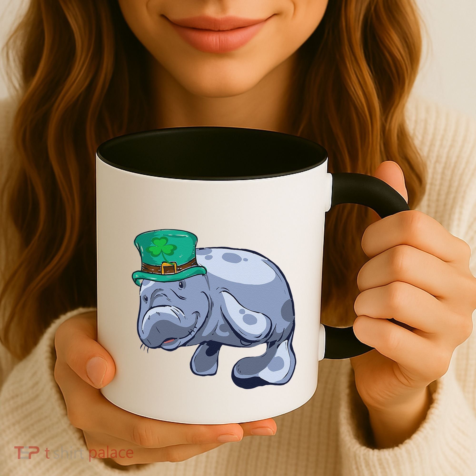 Manatee St. Saint Patrick's Day Women Funny Coffee Mug