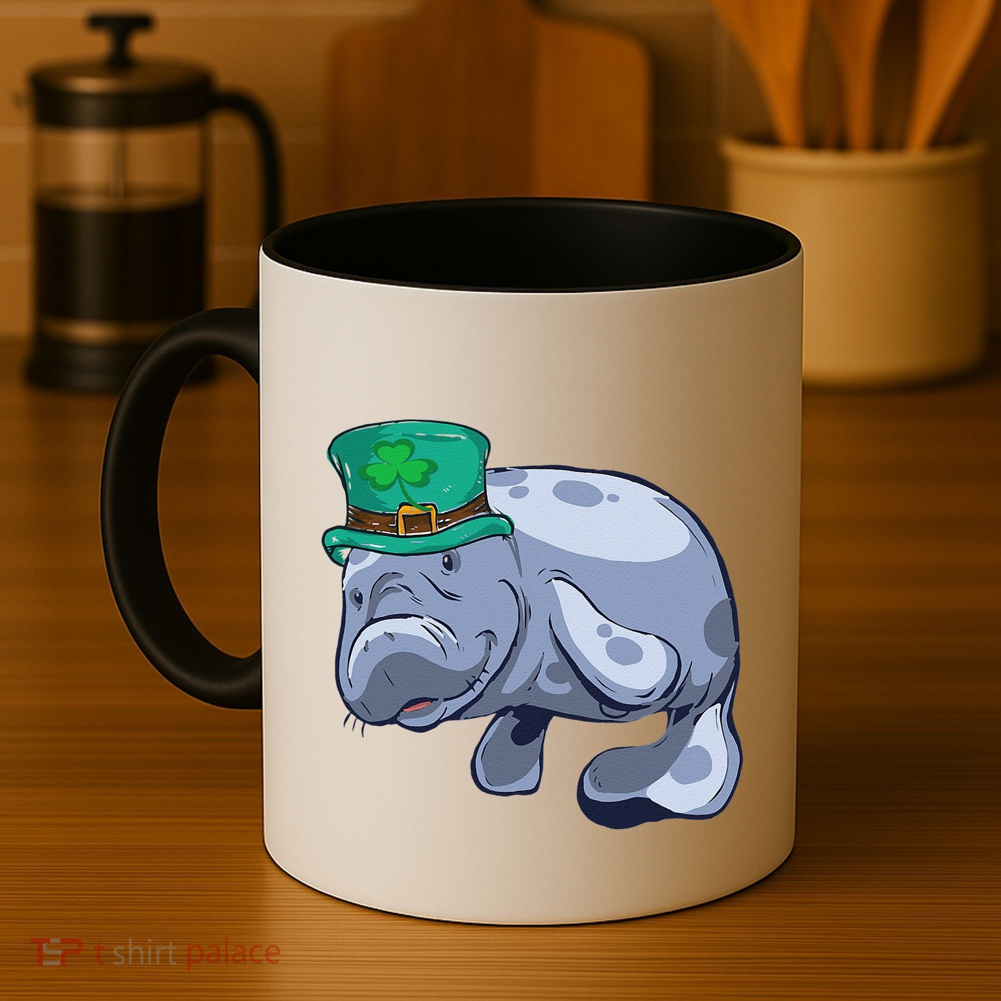 Manatee St. Saint Patrick's Day Women Funny Coffee Mug