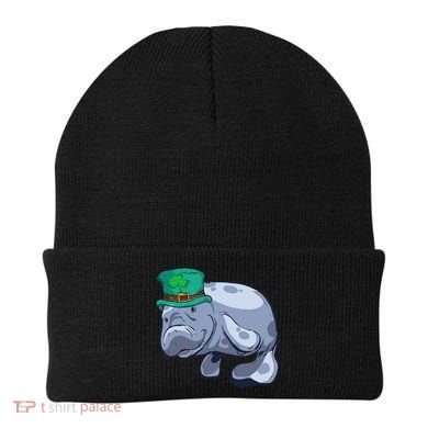 Manatee St. Saint Patrick's Day Women Funny Beanie