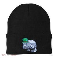 Manatee St. Saint Patrick's Day Women Funny Beanie thumb 0