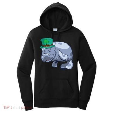 Manatee St. Saint Patrick's Day Women Funny Women's Hoodie
