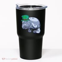 Manatee St. Saint Patrick's Day Women Funny Tumbler thumb 0