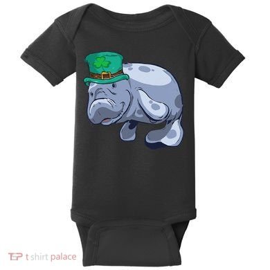 Manatee St. Saint Patrick's Day Women Funny Baby Bodysuit