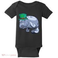 Manatee St. Saint Patrick's Day Women Funny Baby Bodysuit thumb 0