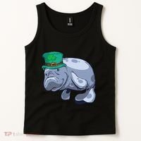 Manatee St. Saint Patrick's Day Women Funny Tank Top thumb 2