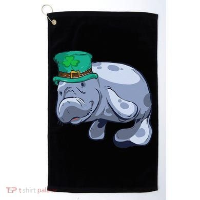 Manatee St. Saint Patrick's Day Women Funny Golf Towel