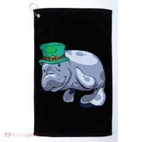 Manatee St. Saint Patrick's Day Women Funny Golf Towel thumb 0