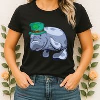Manatee St. Saint Patrick's Day Women Funny Women's T-Shirt thumb 2