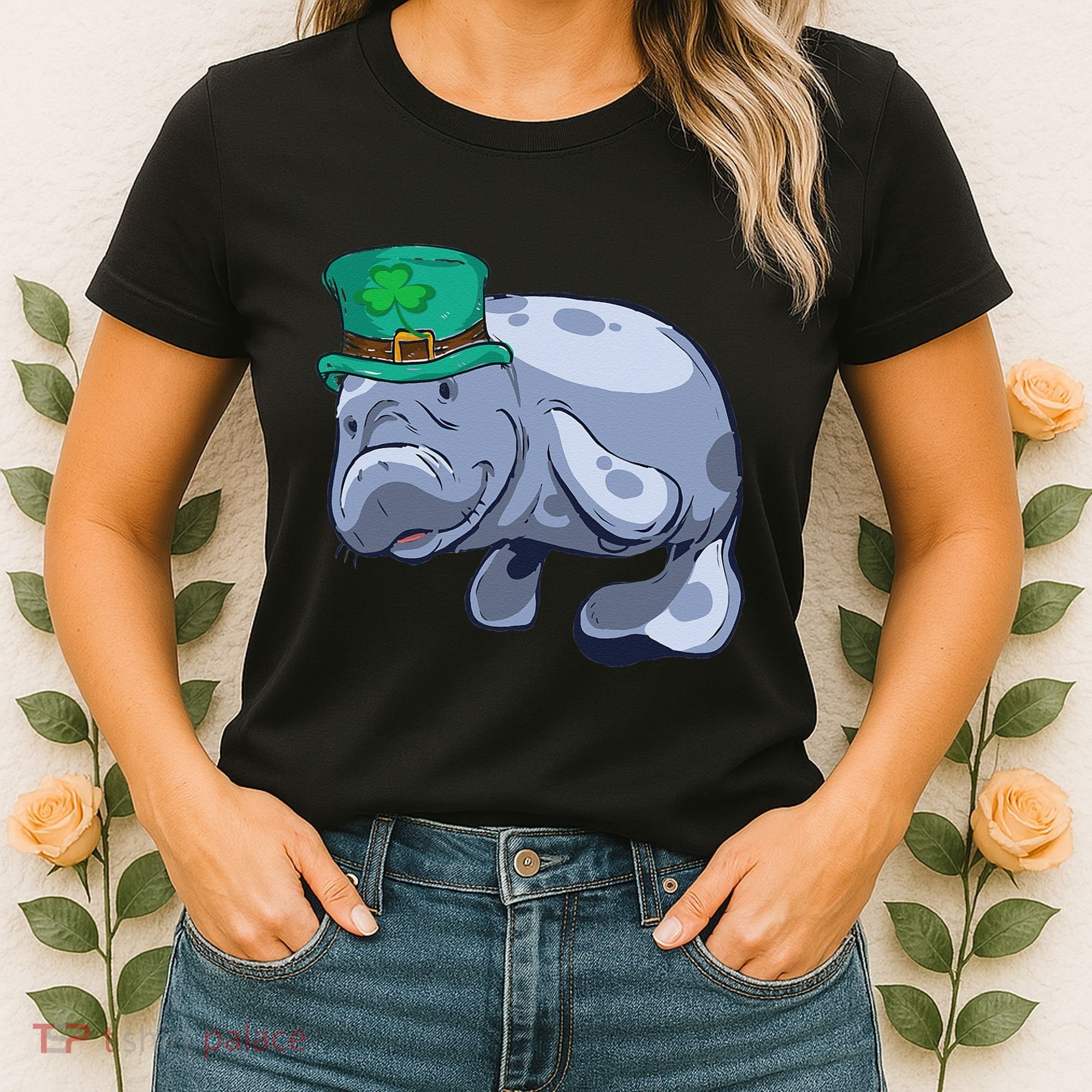 Manatee St. Saint Patrick's Day Women Funny Women's T-Shirt