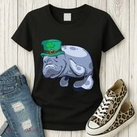 Manatee St. Saint Patrick's Day Women Funny Women's T-Shirt thumb 3