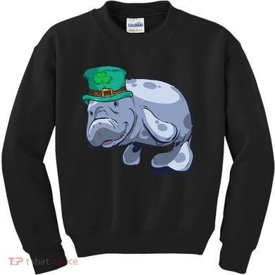Manatee St. Saint Patrick's Day Women Funny Kids Sweatshirt