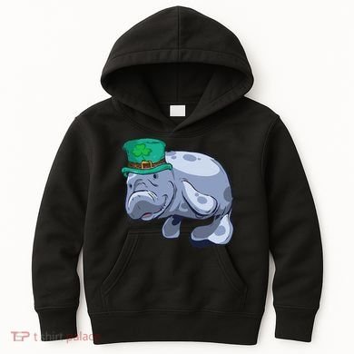 Manatee St. Saint Patrick's Day Women Funny Kids Hoodie