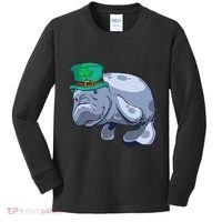 Manatee St. Saint Patrick's Day Women Funny Kids Long Sleeve Shirt thumb 0