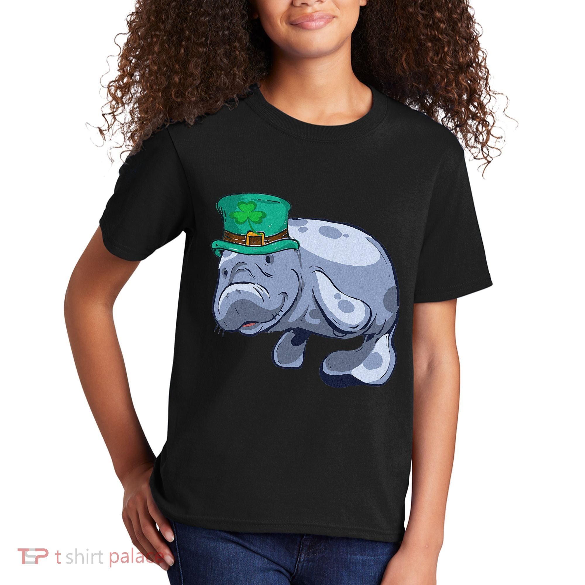 Manatee St. Saint Patrick's Day Women Funny Kids T-Shirt