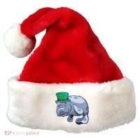 Manatee St. Saint Patrick's Day Women Funny Santa Hat thumb 0