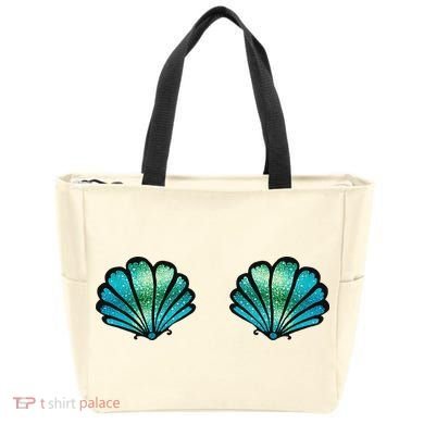 Mermaid, Seashell, Sea, Shell, Bikini, Carnival, Halloween, Tote Bag