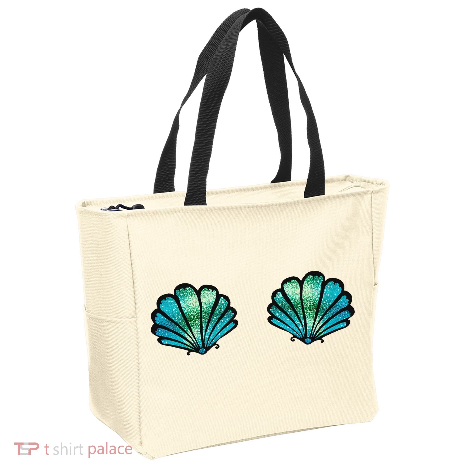 Mermaid, Seashell, Sea, Shell, Bikini, Carnival, Halloween, Tote Bag