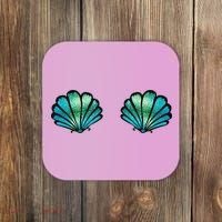Mermaid, Seashell, Sea, Shell, Bikini, Carnival, Halloween, Coaster thumb 0
