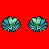 Mermaid, Seashell, Sea, Shell, Bikini, Carnival, Halloween, Santa Hat thumb 1