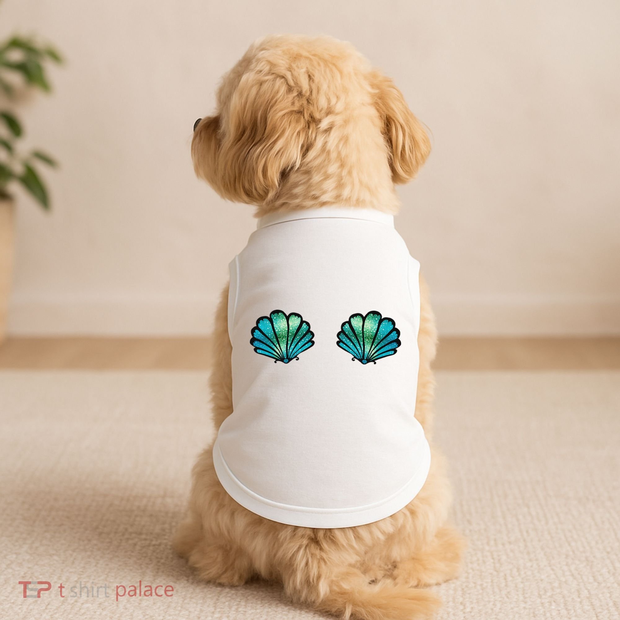 Mermaid, Seashell, Sea, Shell, Bikini, Carnival, Halloween, Doggie Tank