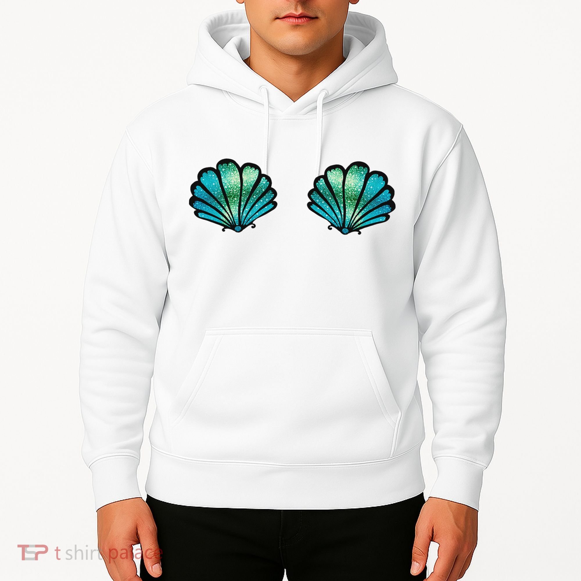 Mermaid, Seashell, Sea, Shell, Bikini, Carnival, Halloween, Hoodie