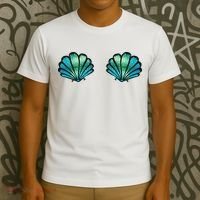 Mermaid, Seashell, Sea, Shell, Bikini, Carnival, Halloween, T-Shirt thumb 3