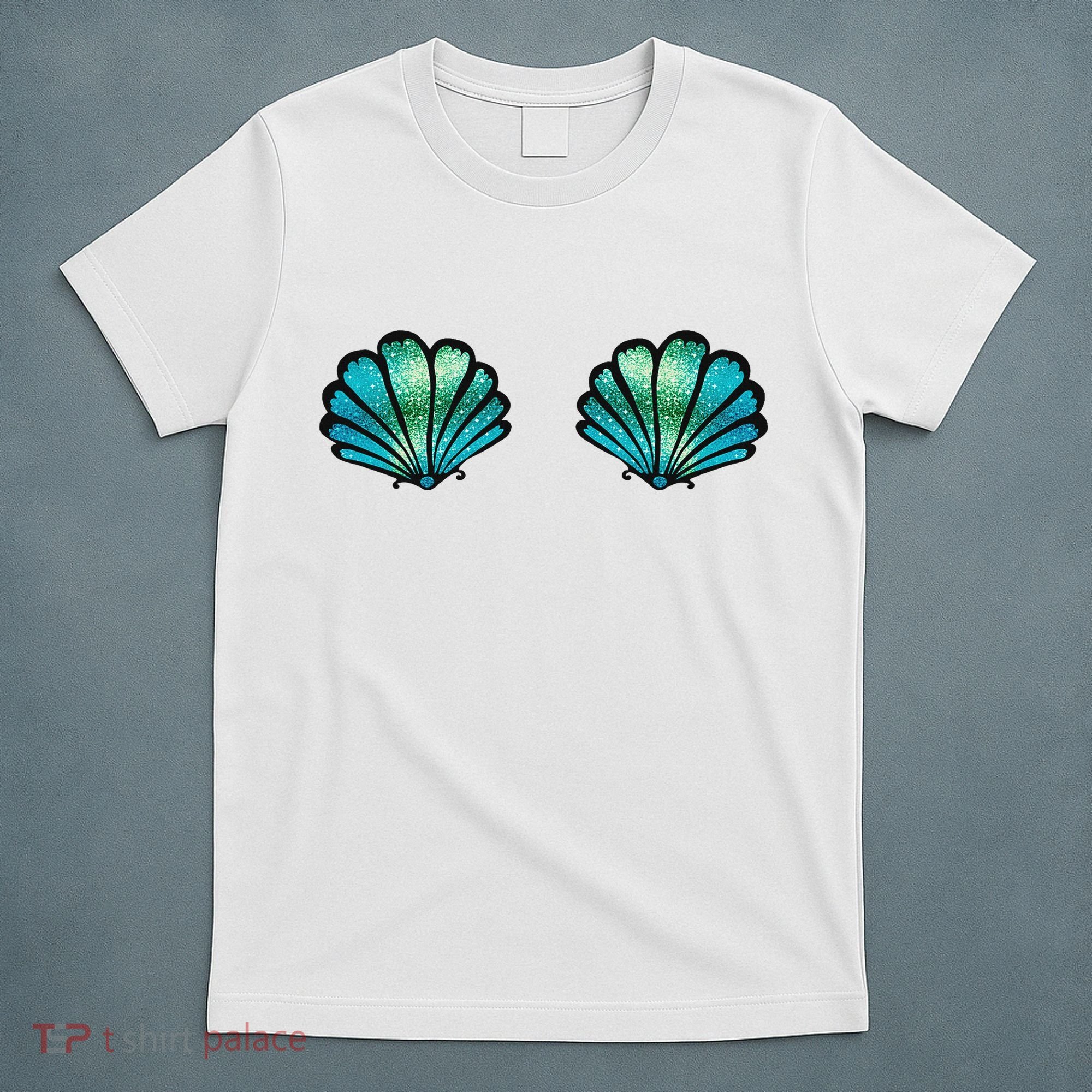 Mermaid, Seashell, Sea, Shell, Bikini, Carnival, Halloween, T-Shirt