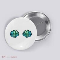 Mermaid, Seashell, Sea, Shell, Bikini, Carnival, Halloween, Button thumb 0