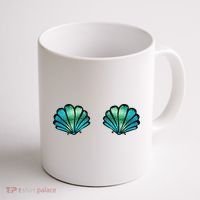 Mermaid, Seashell, Sea, Shell, Bikini, Carnival, Halloween, Coffee Mug thumb 1