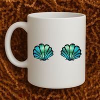 Mermaid, Seashell, Sea, Shell, Bikini, Carnival, Halloween, Coffee Mug thumb 2