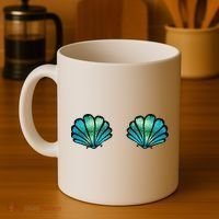 Mermaid, Seashell, Sea, Shell, Bikini, Carnival, Halloween, Coffee Mug thumb 4