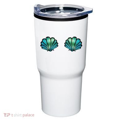 Mermaid, Seashell, Sea, Shell, Bikini, Carnival, Halloween, Tumbler