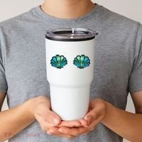 Mermaid, Seashell, Sea, Shell, Bikini, Carnival, Halloween, Tumbler thumb 2