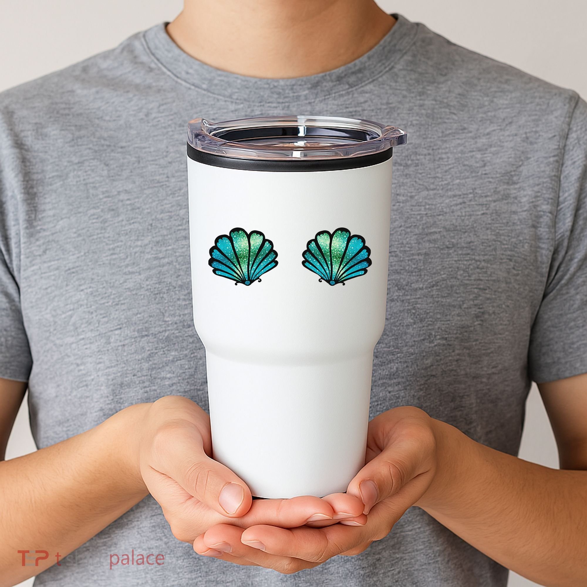 Mermaid, Seashell, Sea, Shell, Bikini, Carnival, Halloween, Tumbler