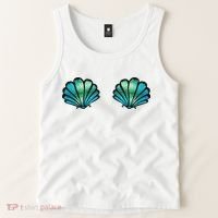 Mermaid, Seashell, Sea, Shell, Bikini, Carnival, Halloween, Tank Top thumb 2