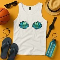 Mermaid, Seashell, Sea, Shell, Bikini, Carnival, Halloween, Tank Top thumb 4