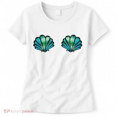 Mermaid, Seashell, Sea, Shell, Bikini, Carnival, Halloween, Women's T-Shirt