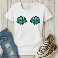 Mermaid, Seashell, Sea, Shell, Bikini, Carnival, Halloween, Women's T-Shirt thumb 3