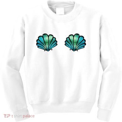 Mermaid, Seashell, Sea, Shell, Bikini, Carnival, Halloween, Kids Sweatshirt