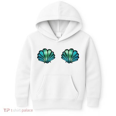 Mermaid, Seashell, Sea, Shell, Bikini, Carnival, Halloween, Kids Hoodie