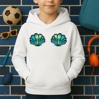 Mermaid, Seashell, Sea, Shell, Bikini, Carnival, Halloween, Kids Hoodie thumb 2