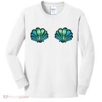 Mermaid, Seashell, Sea, Shell, Bikini, Carnival, Halloween, Kids Long Sleeve Shirt thumb 0