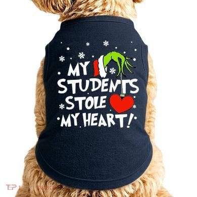 My Students Stole My Heart Christmas Doggie Tank