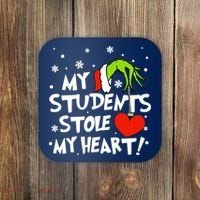 My Students Stole My Heart Christmas Coaster thumb 0